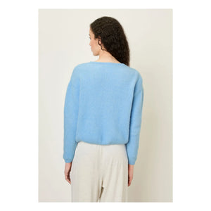American Vintage - Chaleco Vitow de alpaca y lana | Azul claro