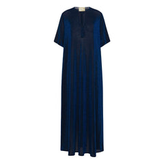 Momoni - Vestido Metalizado Penélope | Azul Marino