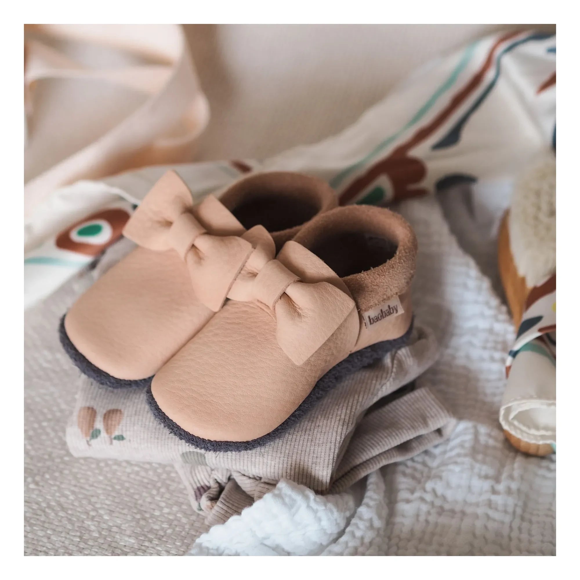 Baobaby - Zapatillas de nudo | Rosa beige
