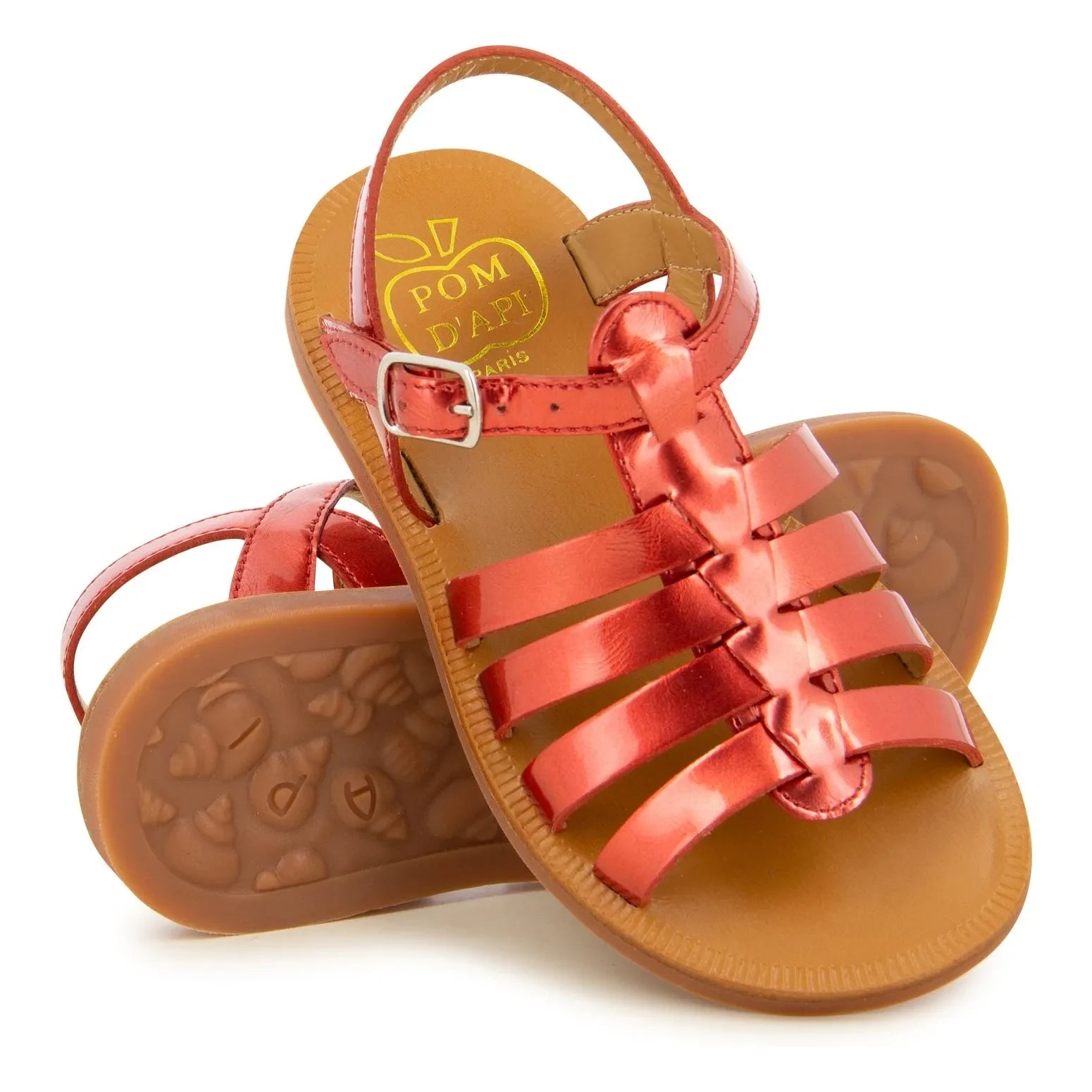 Pom d'Api - Sandalias de tiras Plagette | Rojo