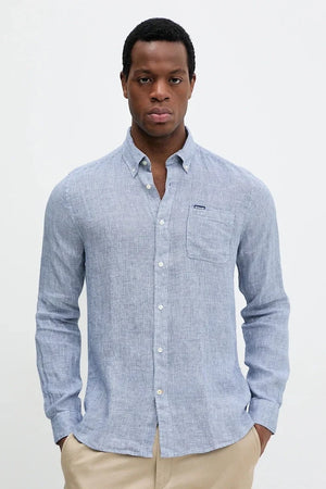 Camisa de lino Barbour Linton Tailored