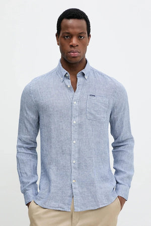 Camisa de lino Barbour Linton Tailored