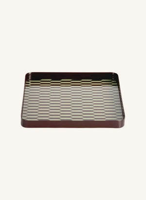 Present Time - Bandeja de metal Salerno | Chocolate