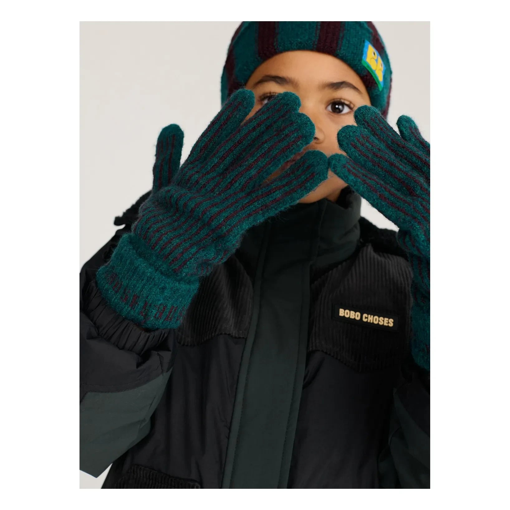 Bobo Choses - Guantes forrados de fibra reciclada | Verde