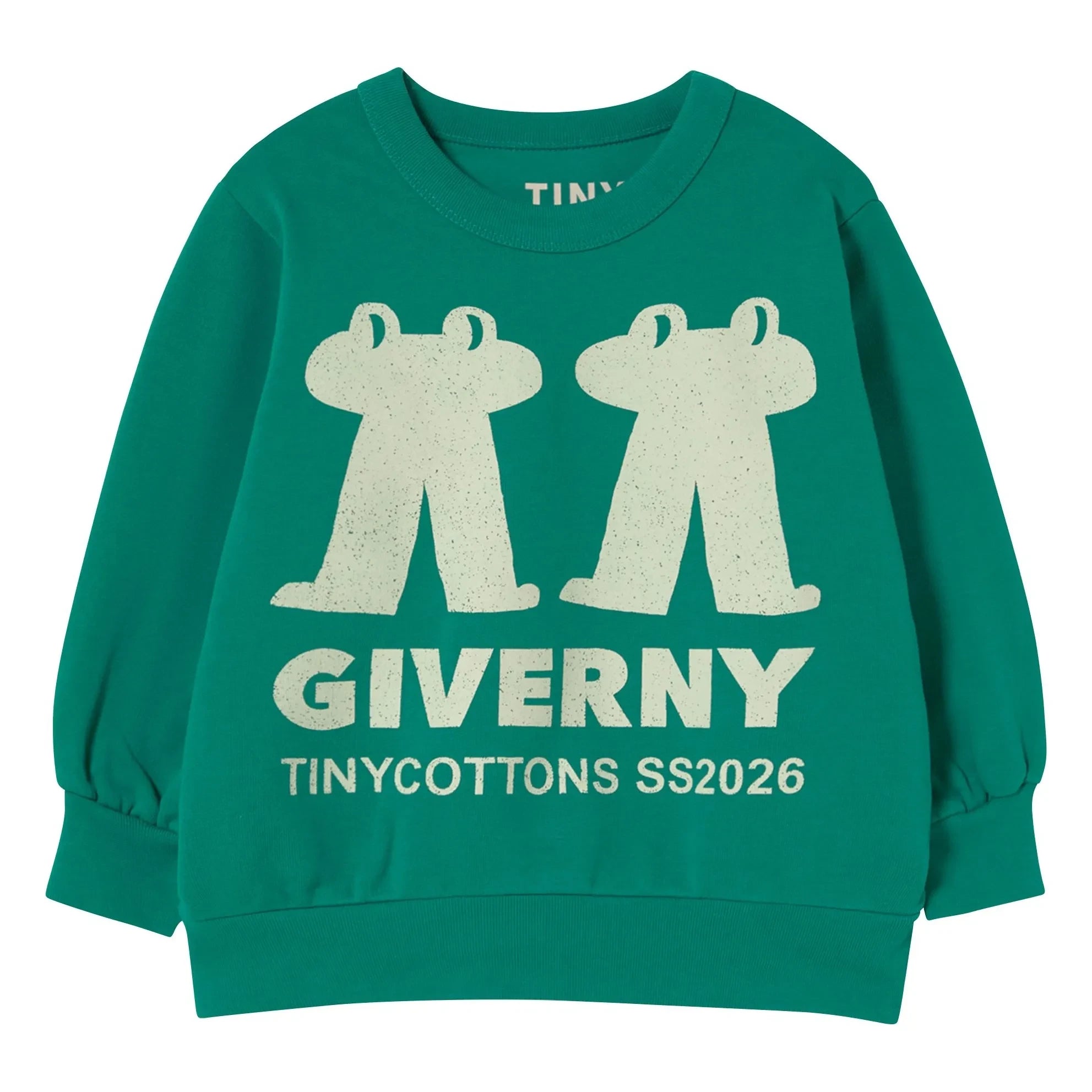 Tinycottons - Sudadera con motivo de rana de algodón orgánico | Verde