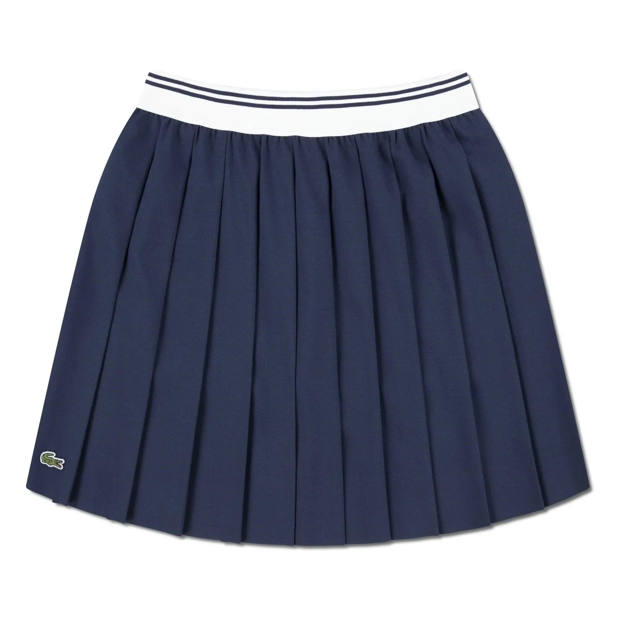 Lacoste - Falda plisada de fibra reciclada | Azul Marino