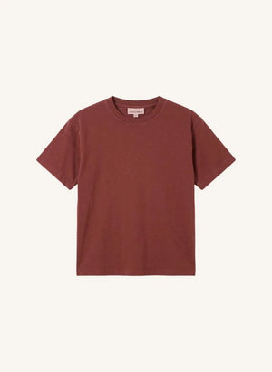 Smallable Kid - Camiseta de algodón orgánico Nils | Rojo ladrillo