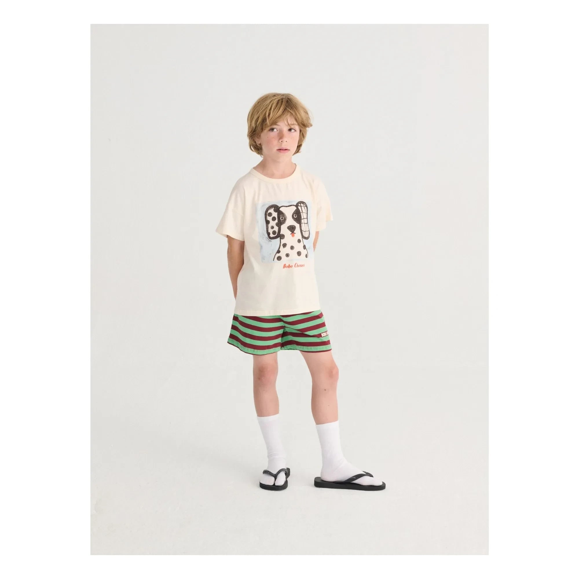 Bobo Choses - Camiseta dálmata de algodón orgánico | Crudo