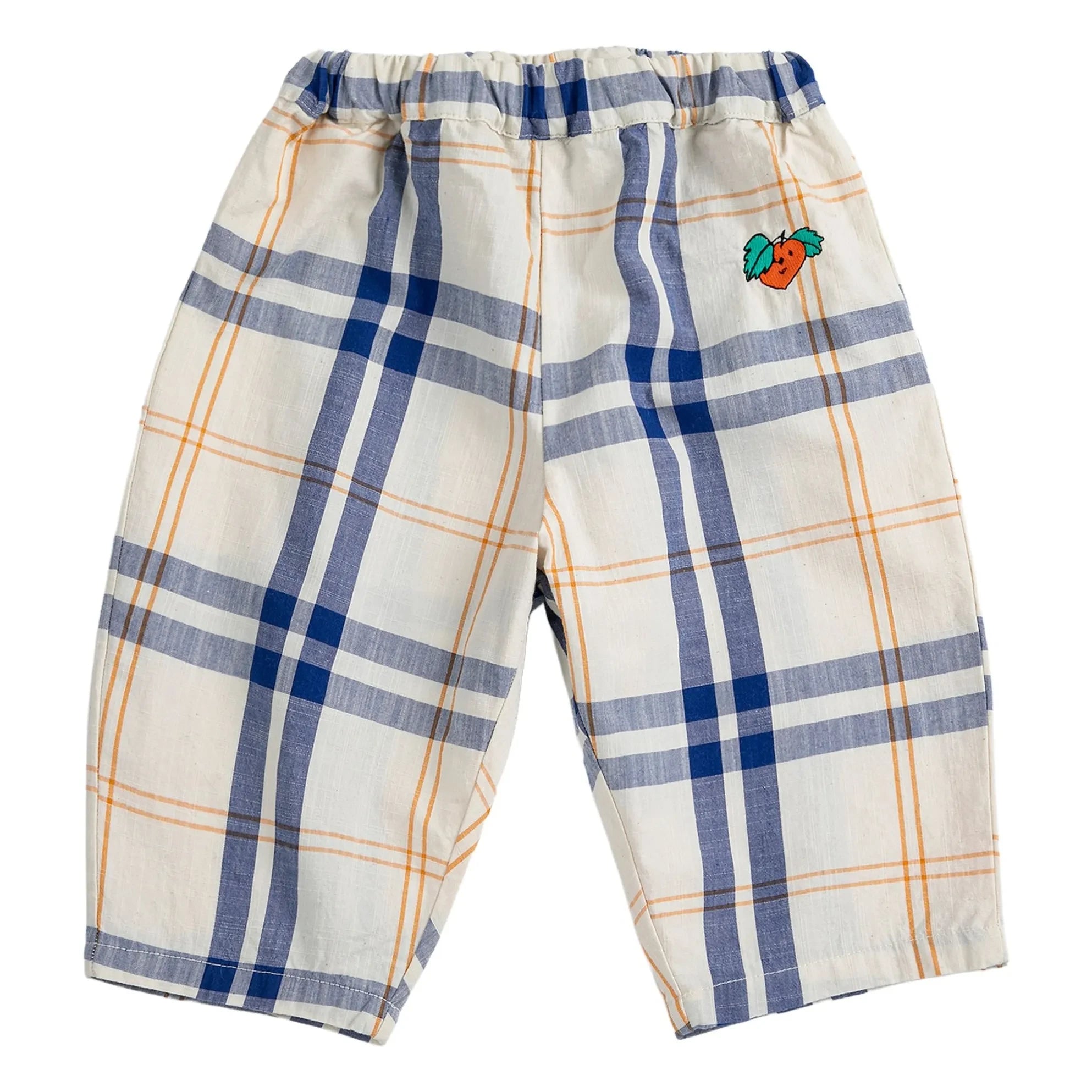 Bobo Choses - Pantalón de tartán de algodón orgánico | Crudo