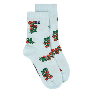 Bobo Choses - Calcetines de Algodón Orgánico con Tomates | Azul Claro