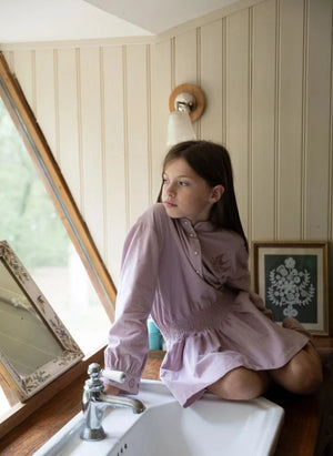 Hundred Pieces - Enoha Stars Vestido | Rosa empolvado