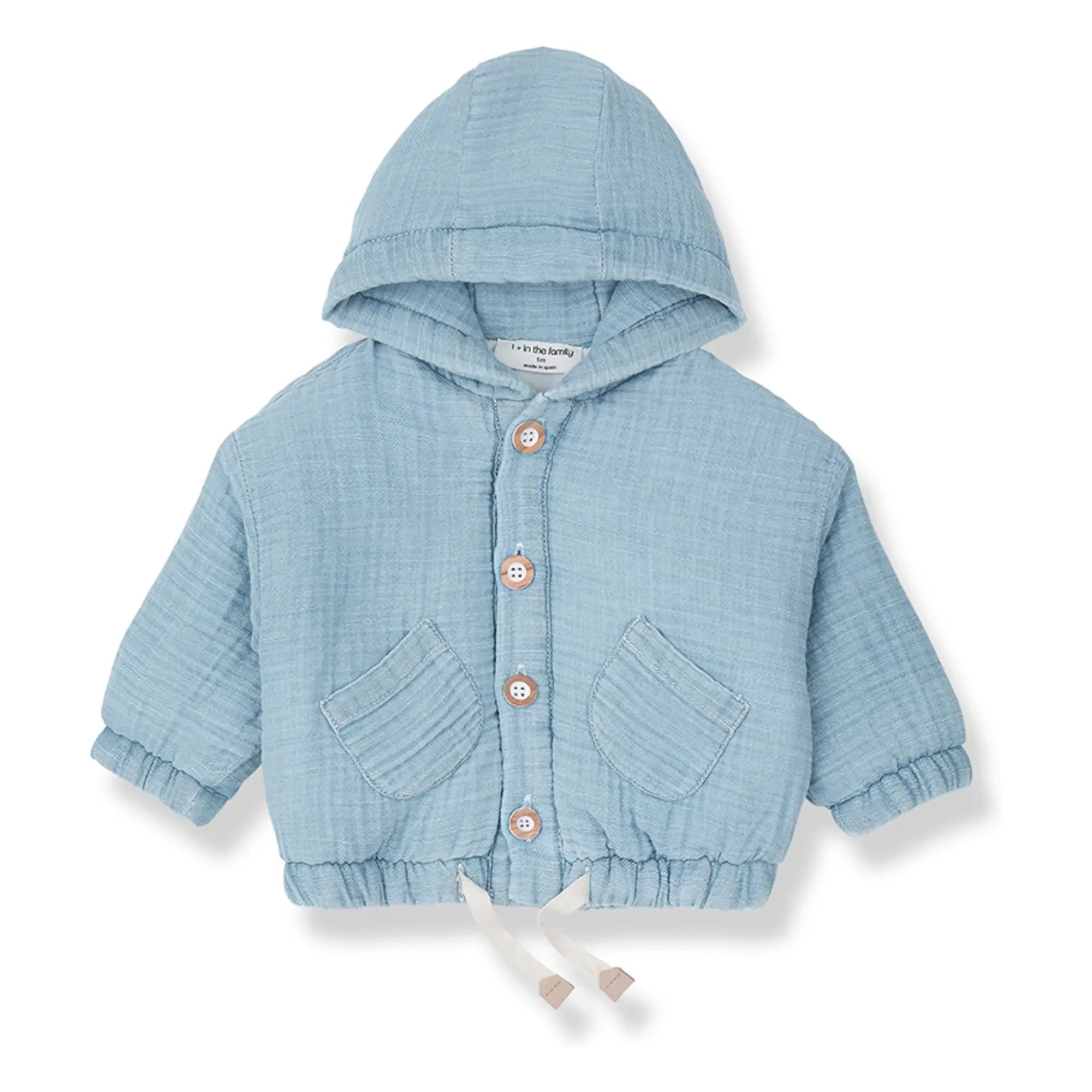1+ in the family - Imbros Denim Chaqueta con Capucha | Azul claro