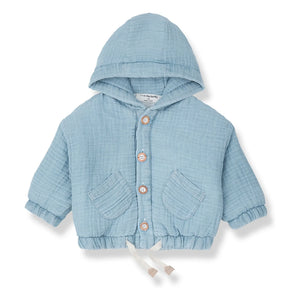 1+ in the family - Imbros Denim Chaqueta con Capucha | Azul claro