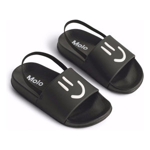 Molo - Sandalias de playa Zhappy Smile | Negro