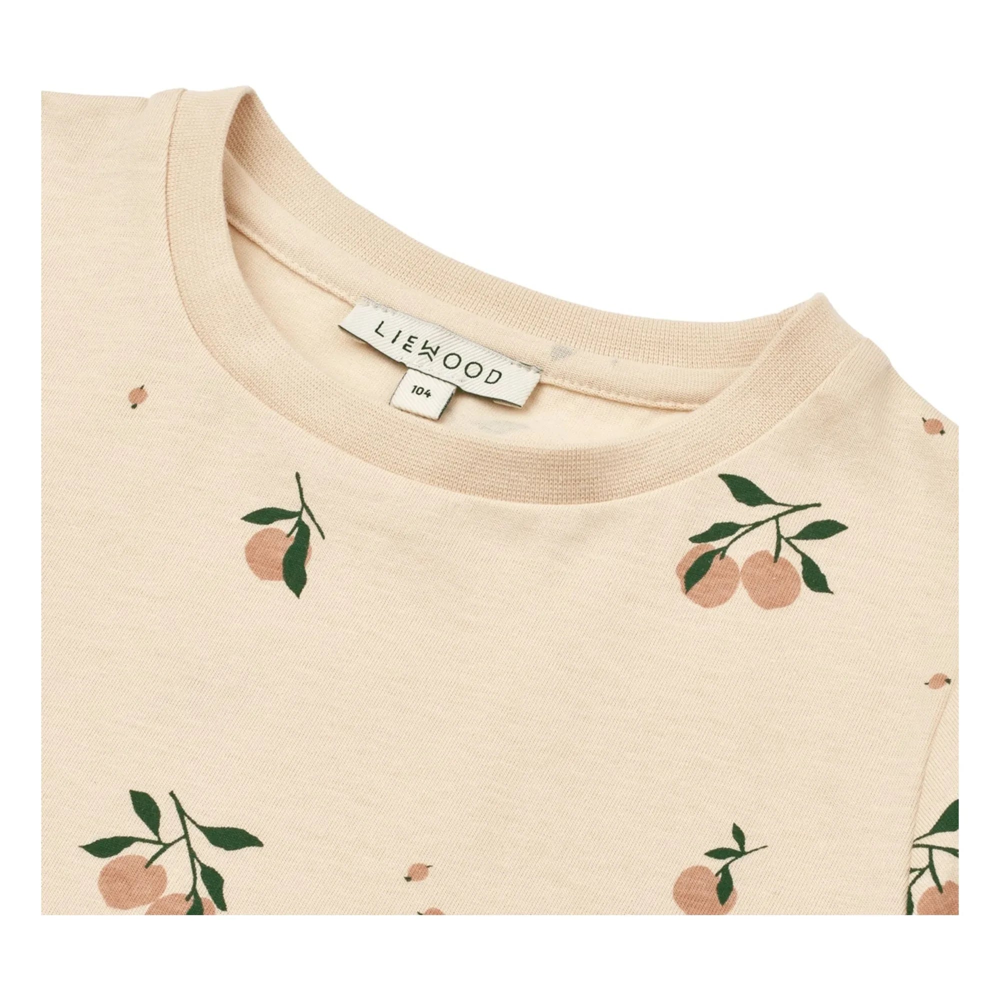 Liewood - Camiseta de algodón orgánico Apia melocotón | Crudo
