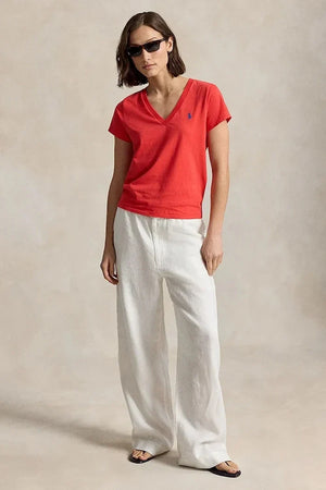 Camiseta básica de algodón Polo Ralph Lauren para mujer