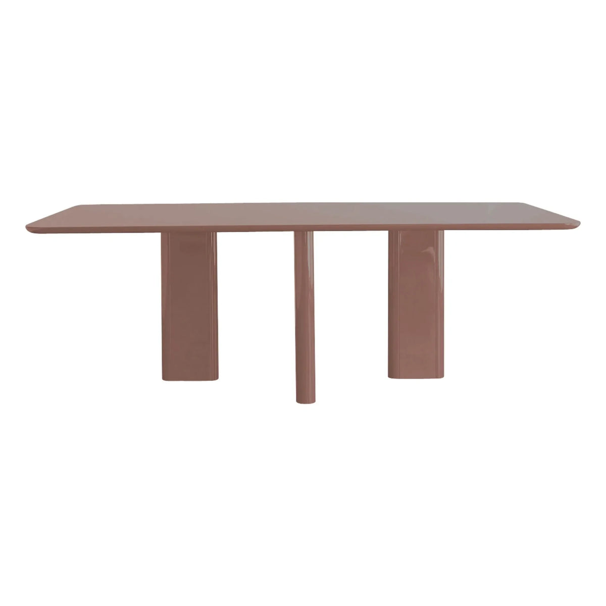 Gabrielle Paris - Mesa de comedor rectangular pulida Joe Lake | Arándano