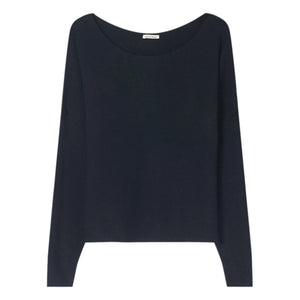 American Vintage - Sudadera de Lana con Cuello Barco Damsville | Negro