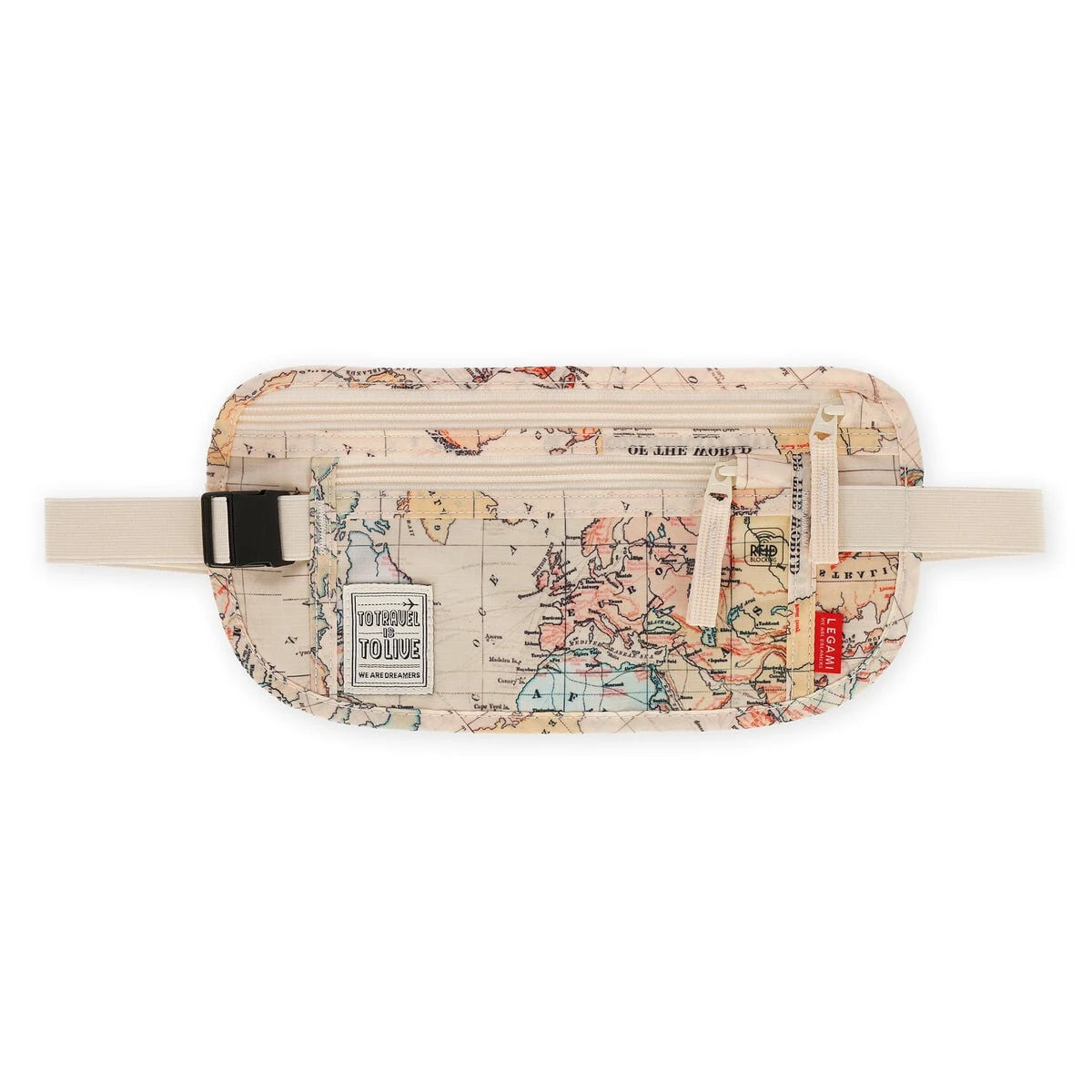 Legami - Bolsa de Cintura de Viaje Ultra-delgada - Bolsa de Cintura Secreta