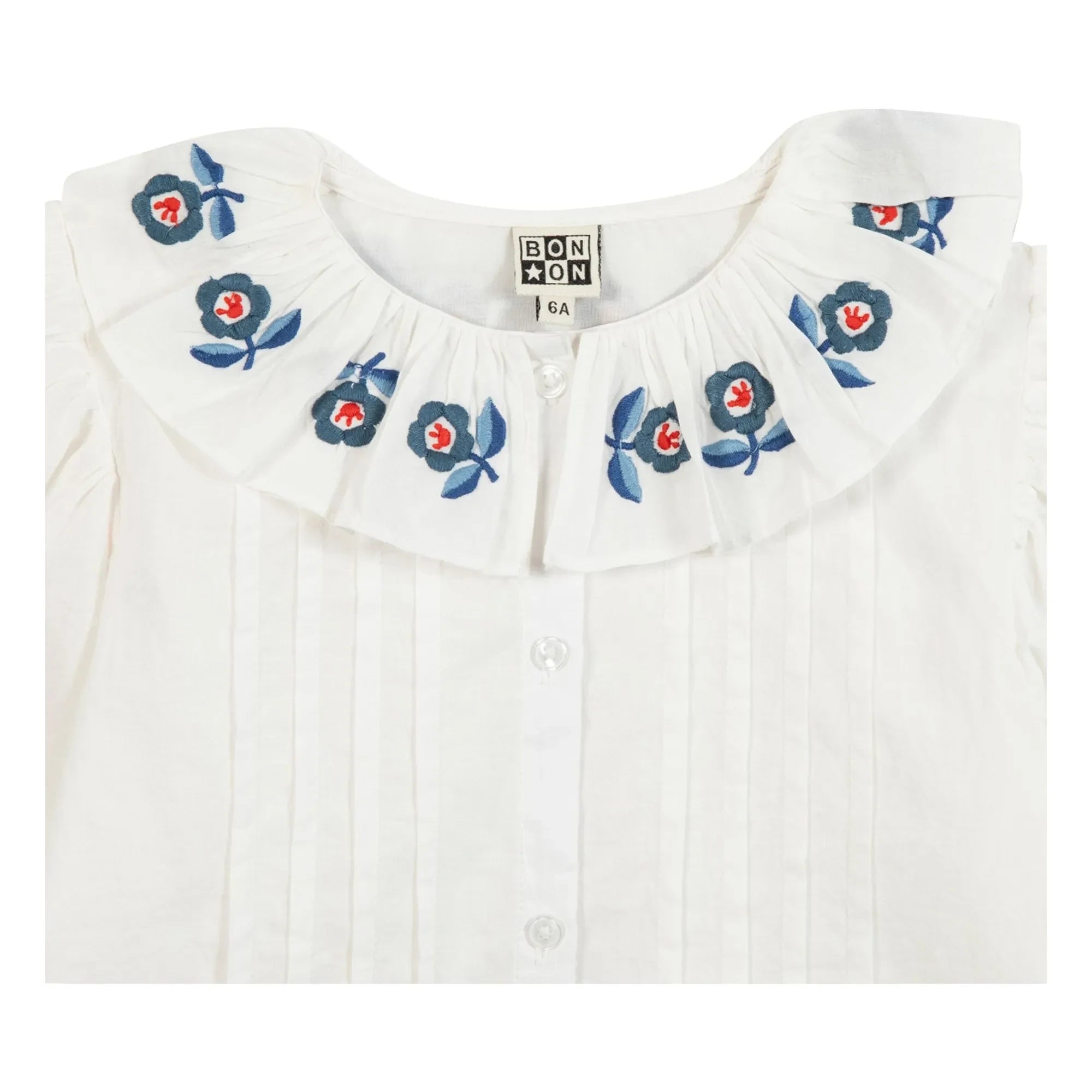 Bonton - Blusa Nancy con cuello bordado | Crudo