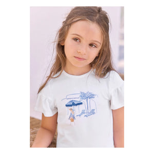 Tartine et Chocolat - Camiseta Estrella de Mar Perla | Blanco