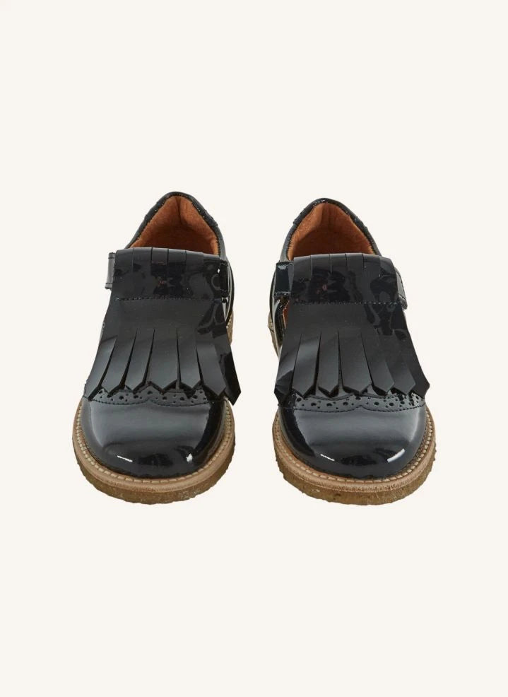 Emile et Ida - Zapatos de charol con borlas para bebé | Negro