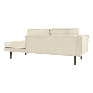 Broste Copenhagen - Sillón de terciopelo rosa pálido