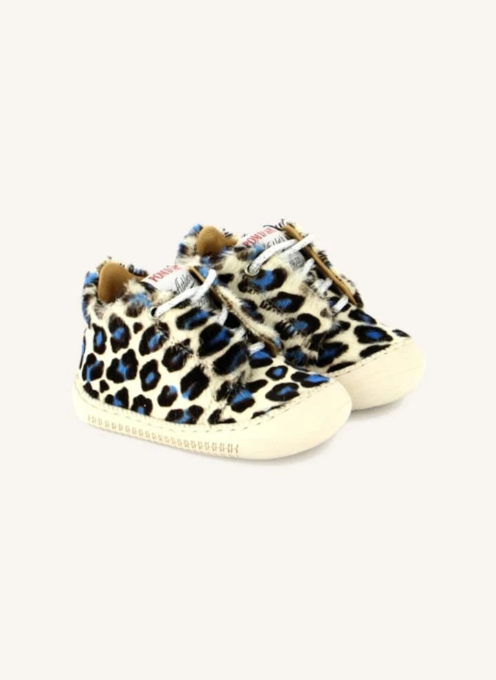 Pom d'Api - Yaka Speed Leopard Sneakers | Blanco