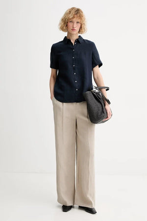 Camisa de safari de lino para mujer Marc O'Polo