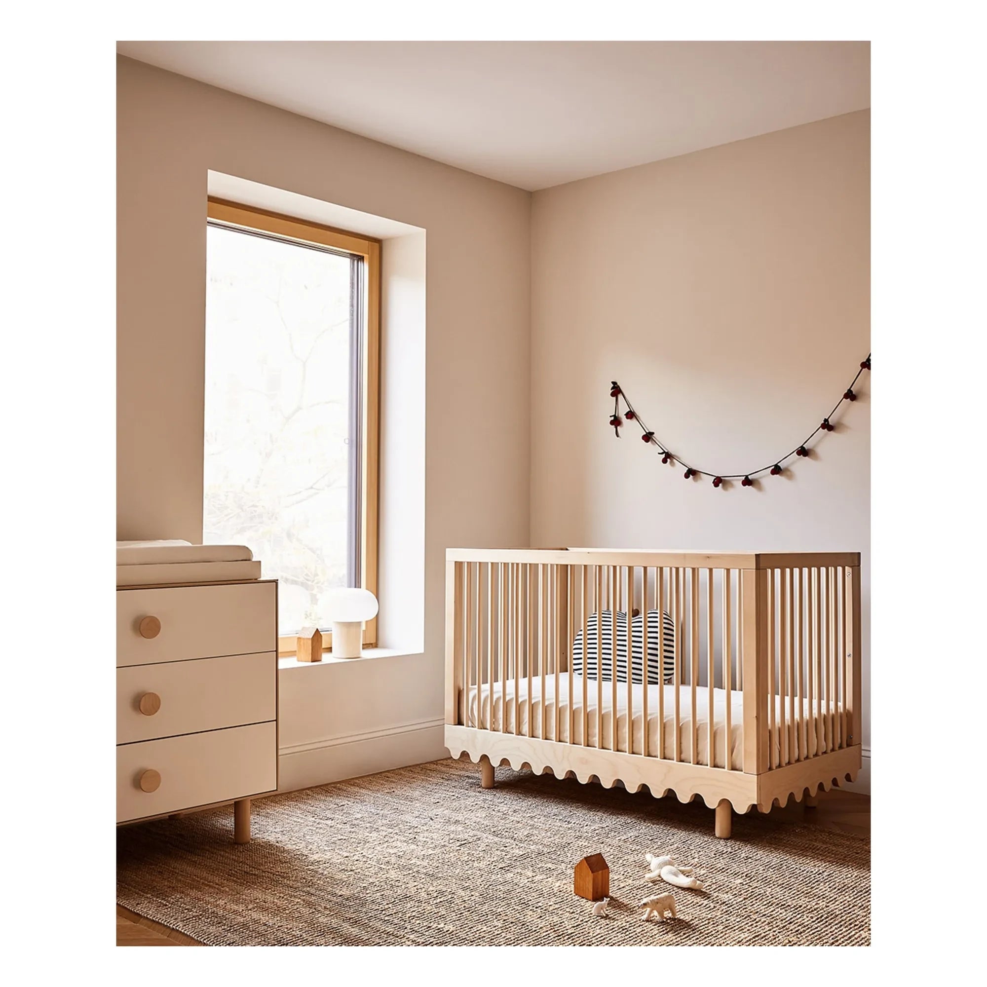 Oeuf NYC - Cuna de listones Moss | Beige