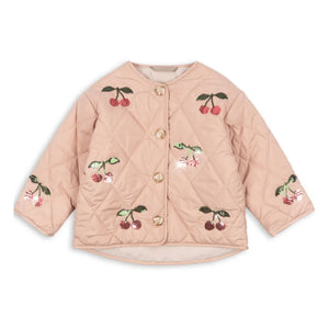 Konges Sløjd - Chaqueta acolchada Sequins Flora Cherries | Rosa