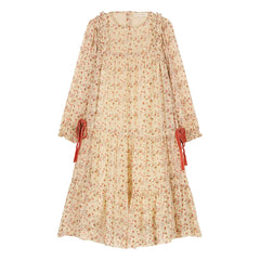 Louise Misha - Vestido Metálico Nyna | Crema