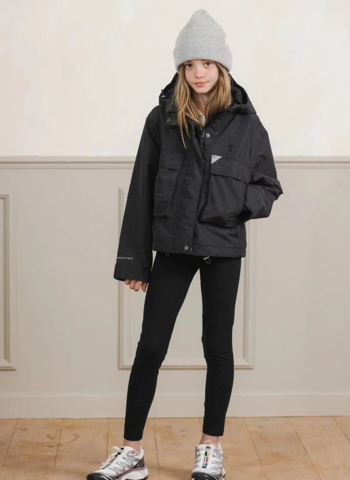 Töastie - Chaleco impermeable acolchado de fibra reciclada | Negro