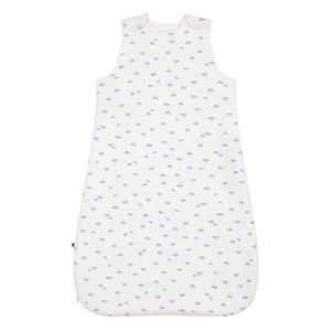 Petit Bateau - Saco de dormir de algodón orgánico Nuages | Blanco