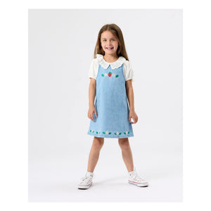 Goldie + Ace - Vestido de mezclilla Strawberry | Azul