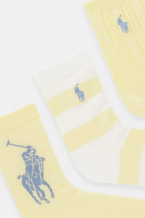 Polo Ralph Lauren Calcetines para Niños, Paquete de 3