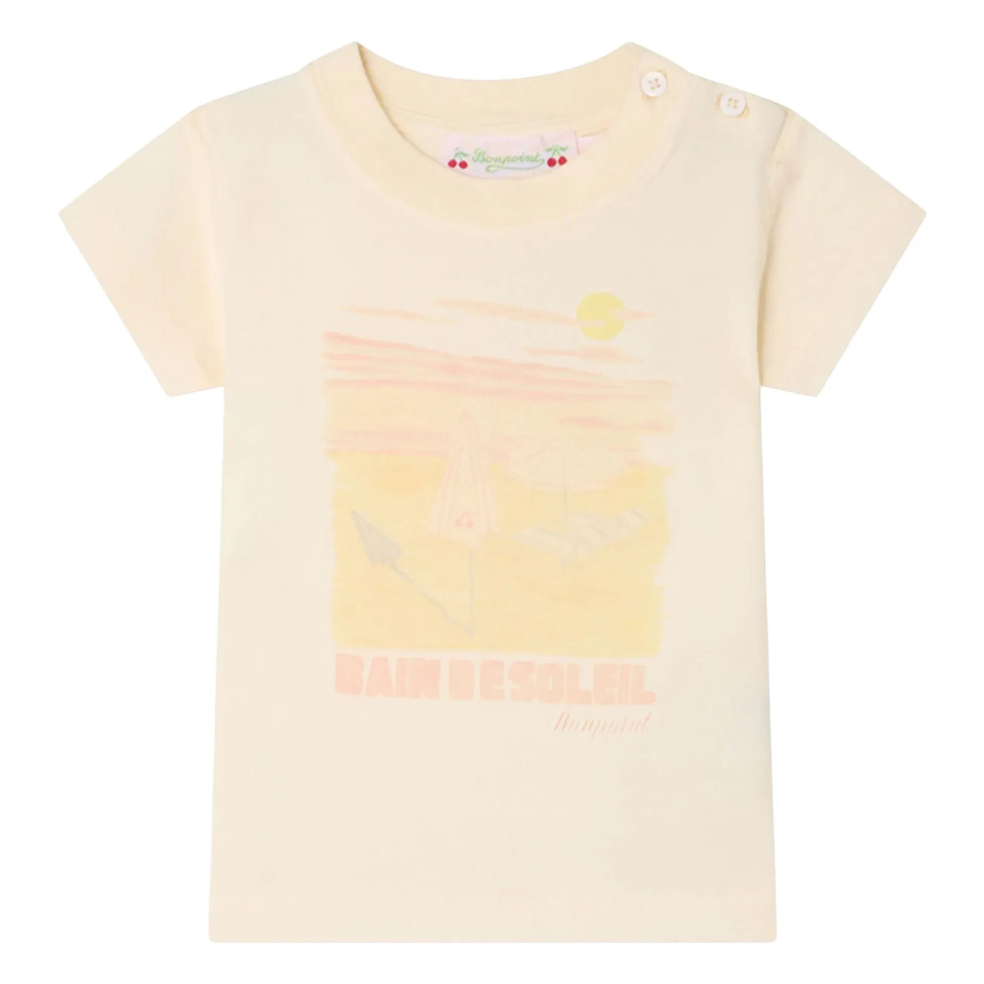 Bonpoint - Camiseta Dom de algodón orgánico | Crudo