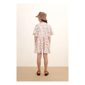 Tinycottons - Vestido de algodón orgánico Cerises | Rosa claro