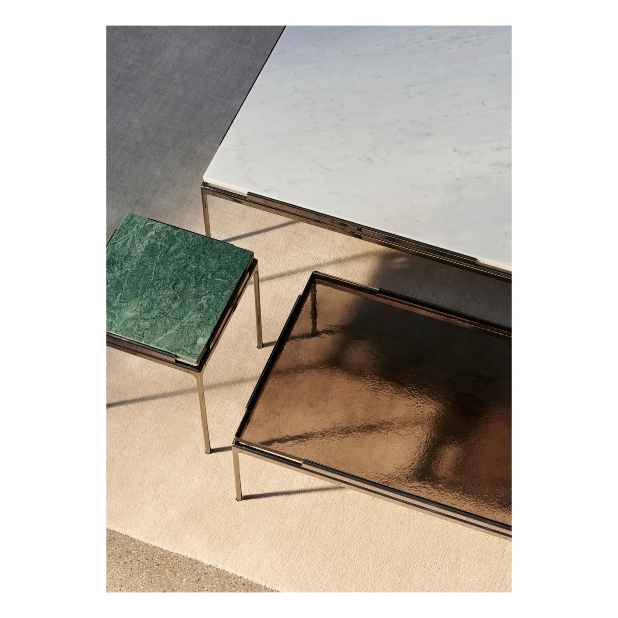 & Tradition - Mesa auxiliar Sett LN11, Luca Nichetto | Mármol Verde