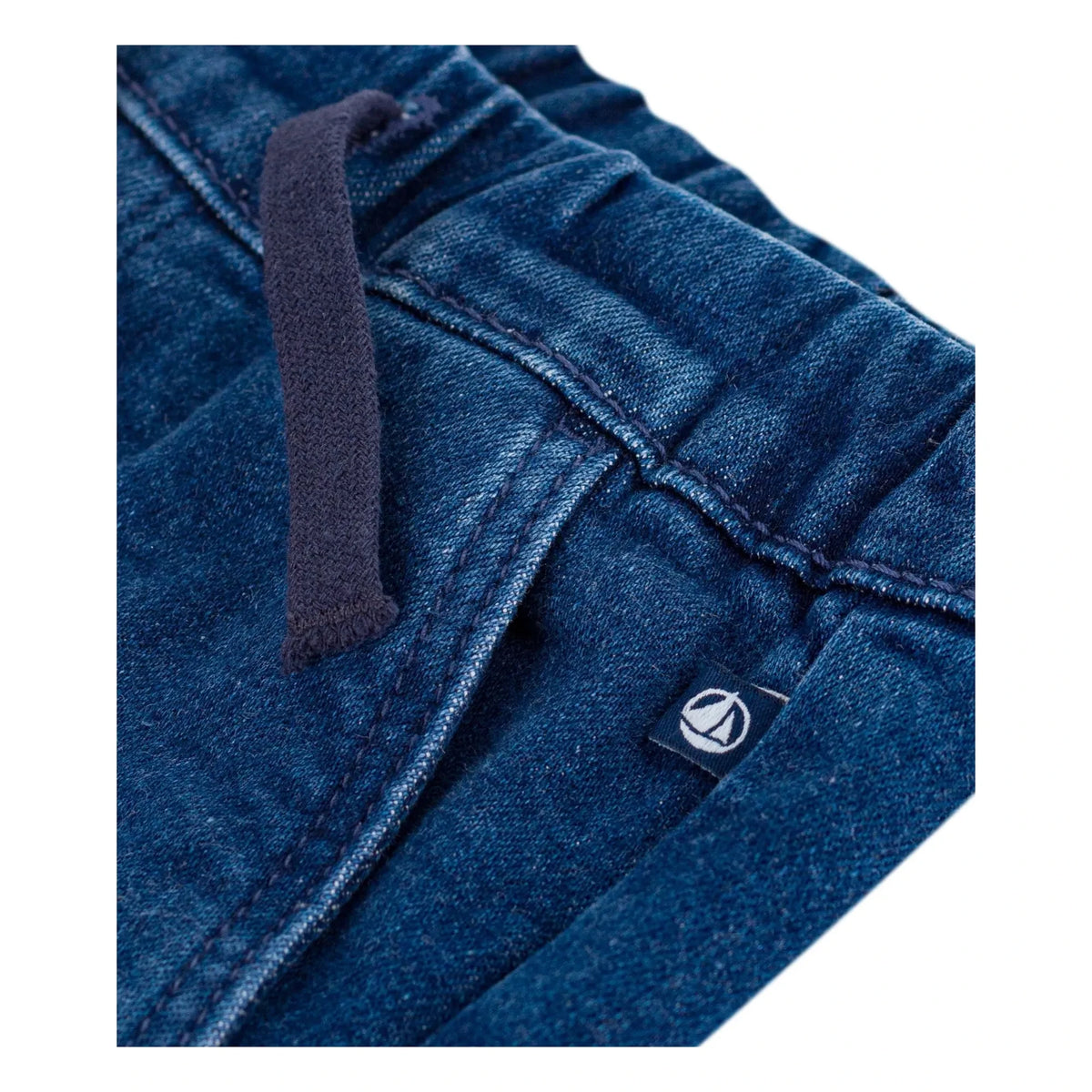 Petit Bateau - Jeans de algodón orgánico con cordones | Azul