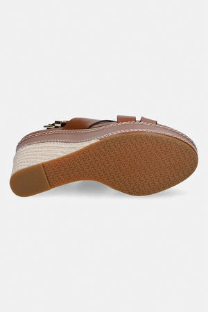 Sandalias de cuña de cuero Nora de MICHAEL Michael Kors