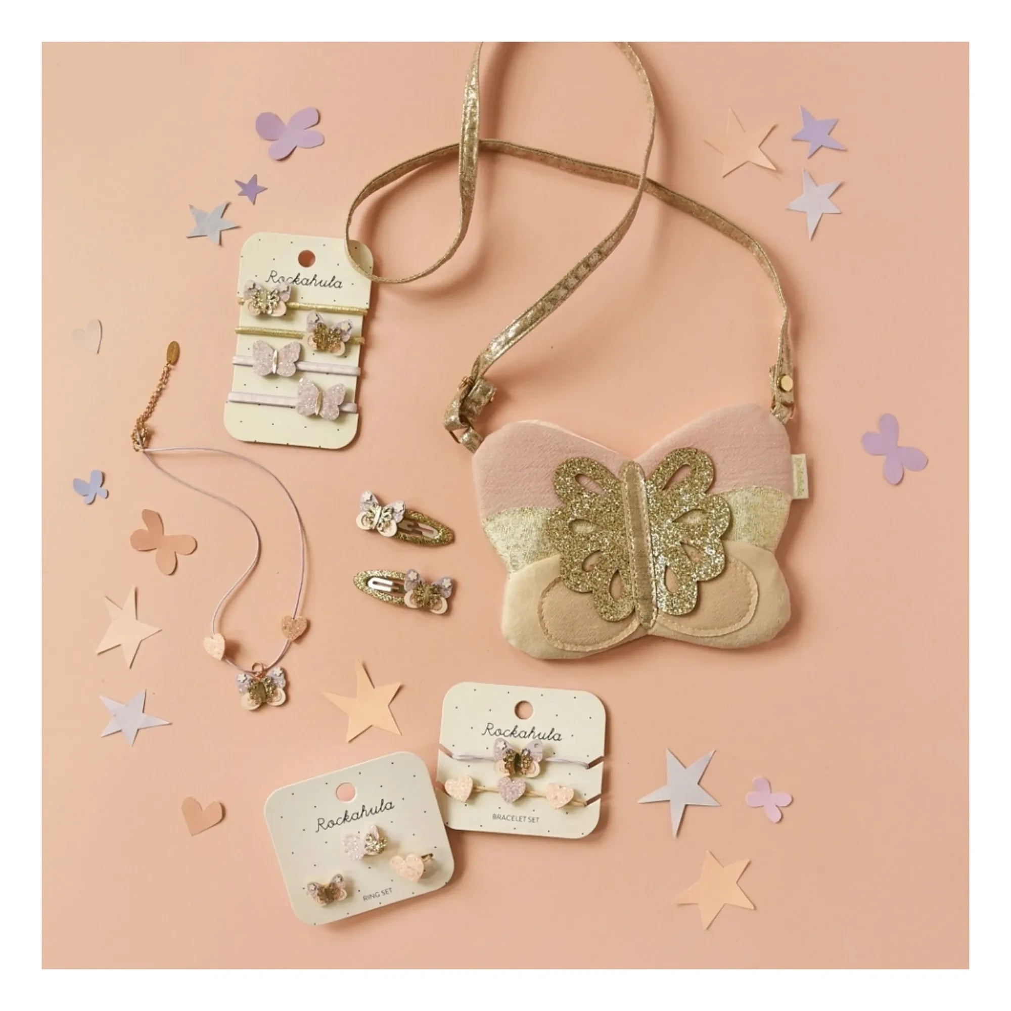 Rockahula Kids - Set de 2 horquillas de mariposa de cuento de hadas | Lila
