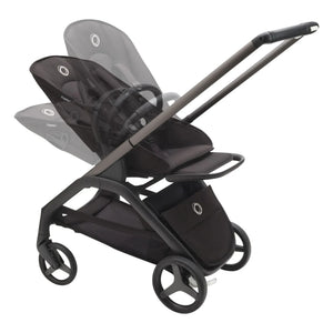 Bugaboo - Cochecito de ciudad Bugaboo Dragonfly Chasis completo negro | Marrón topo