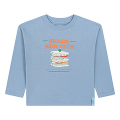 Favorite People - Jukebox Snack Run Club Camiseta de algodón orgánico | Azul