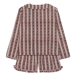SISSEL EDELBO - Nuvena Çizgili Pijama | Siyah