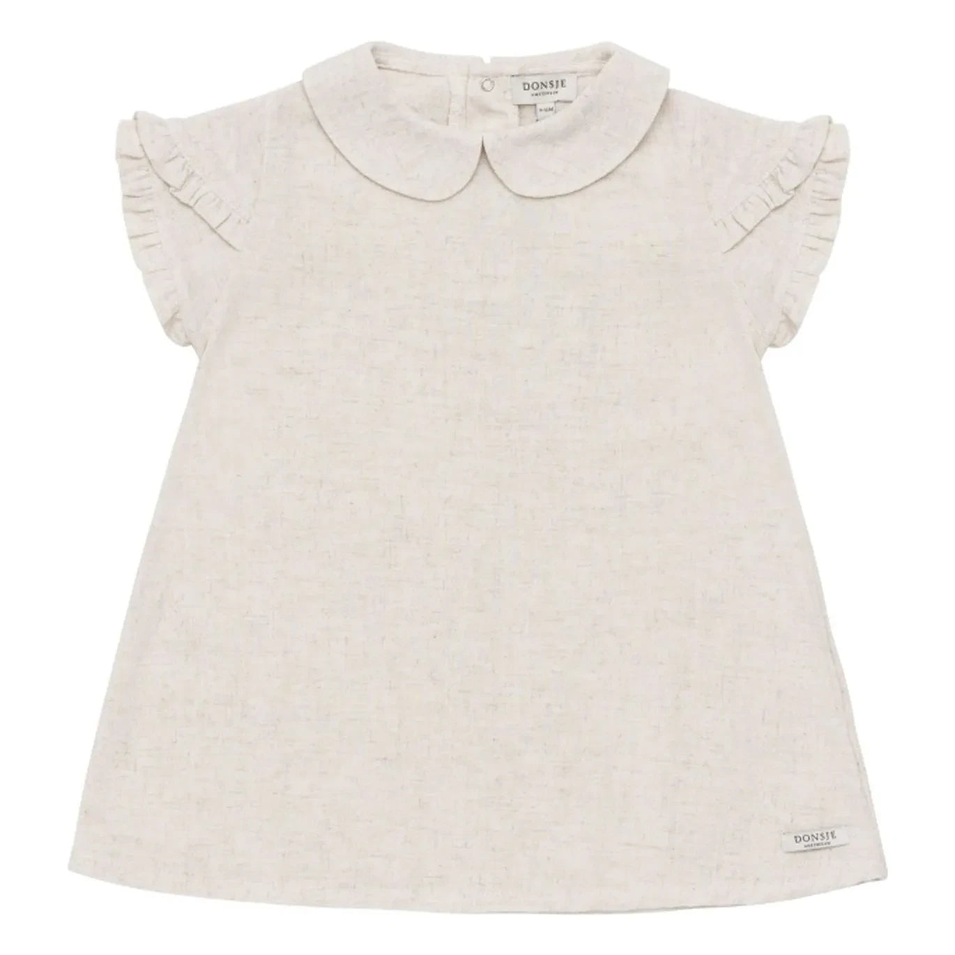 Donsje - Vestido Flien Claudine | Blanco jaspeado
