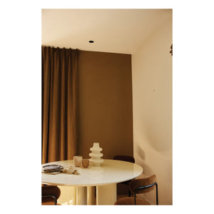 Gabrielle Paris - Mesa de comedor redonda Joe | Crema