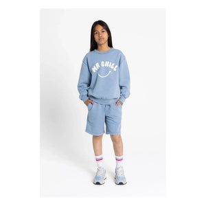 Hundred Pieces - Sudadera de algodón orgánico Ryde | Azul grisáceo