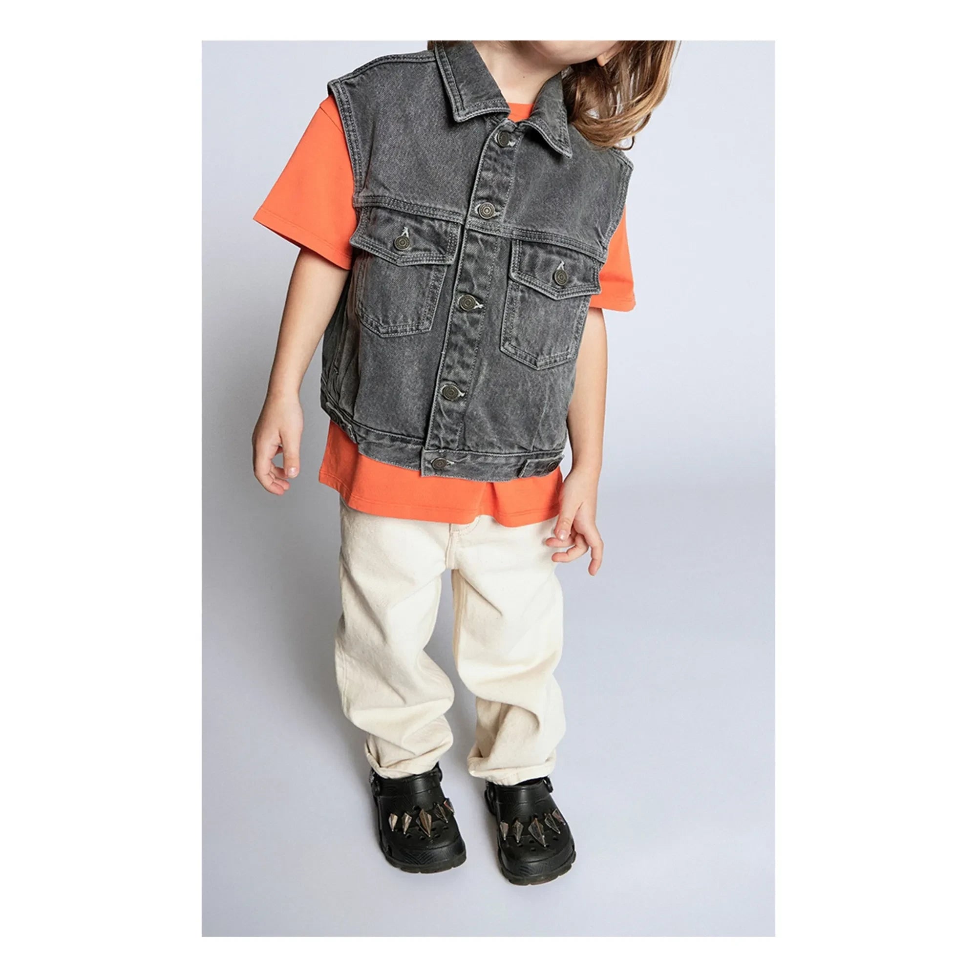 American Vintage - Chaleco vaquero sin mangas Yopday | Gris