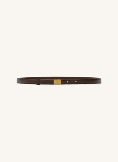 Soeur - Ninon Very Mini Cinturón de cuero | Chocolate